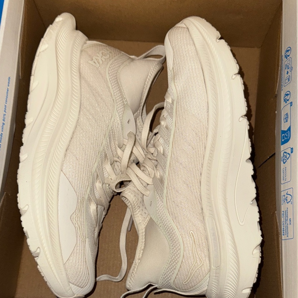 Hoka Women's Cream Sneakers
